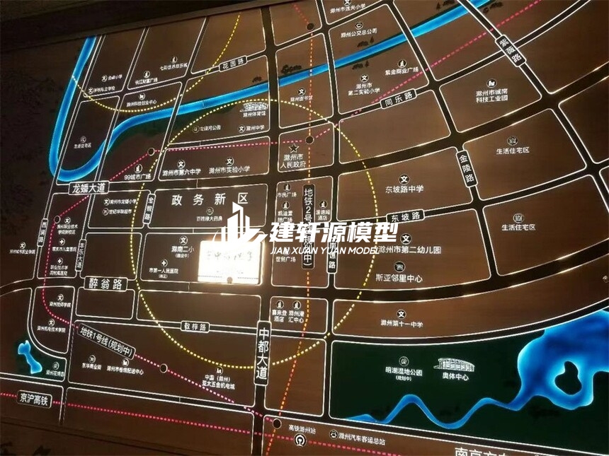 紫金区域壁挂模型