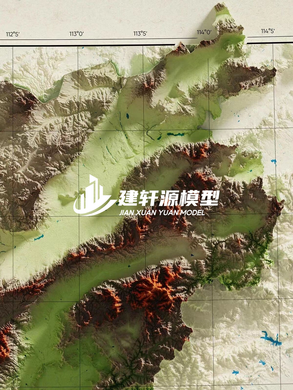 紫金地形模型制作