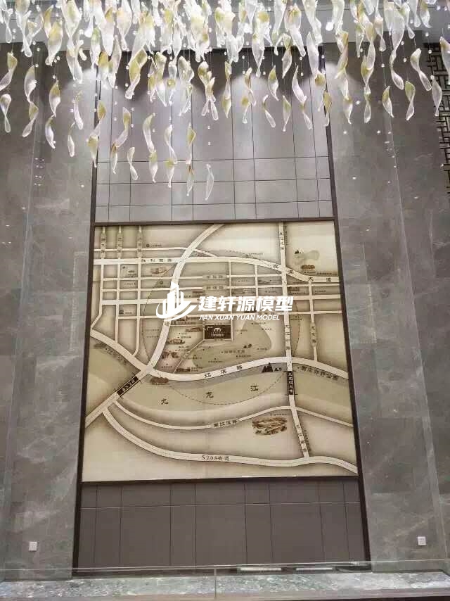 紫金木质壁挂模型