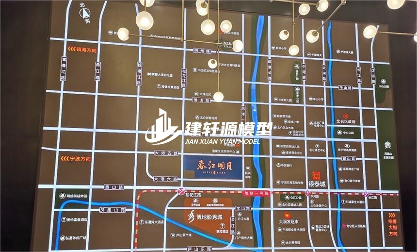 紫金房产壁挂模型
